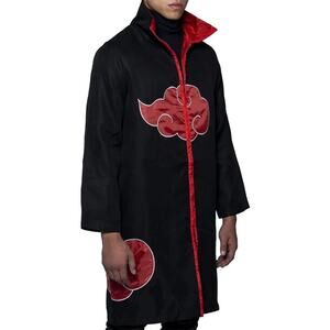 Naruto Akatsuki Halloween Costume Cloak Robe Anime Cosplay Uchiha Sasuke Size 4X